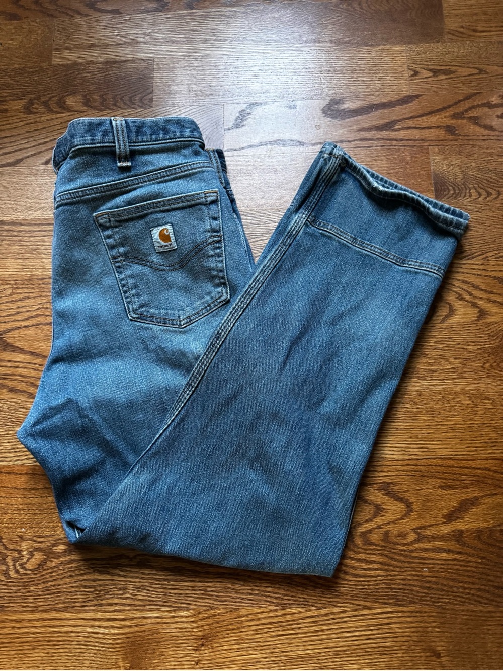 Carhartt Men’s 38x32 Blue Denim Utility Carpenter Work Jeans